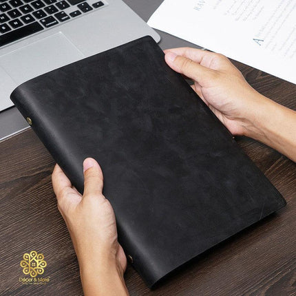 Sổ Da Bò Handmade Cao Cấp - Sổ Không Khoá Kích Thước B5 - SO026 - MyChapter Notebook