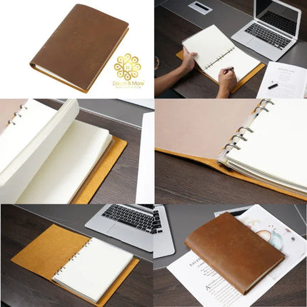 Sổ Da Bò Handmade Cao Cấp - Sổ Không Khoá Kích Thước B5 - SO026 - MyChapter Notebook