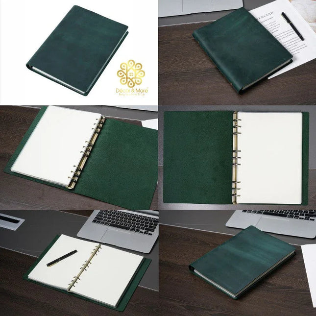Sổ Da Bò Handmade Cao Cấp - Sổ Không Khoá Kích Thước B5 - SO026 - MyChapter Notebook