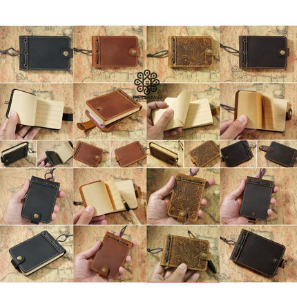 Sổ Tay Da Bò Handmade Cao Cấp Mini Khoá Bấm - SO018 MyChapter Notebook
