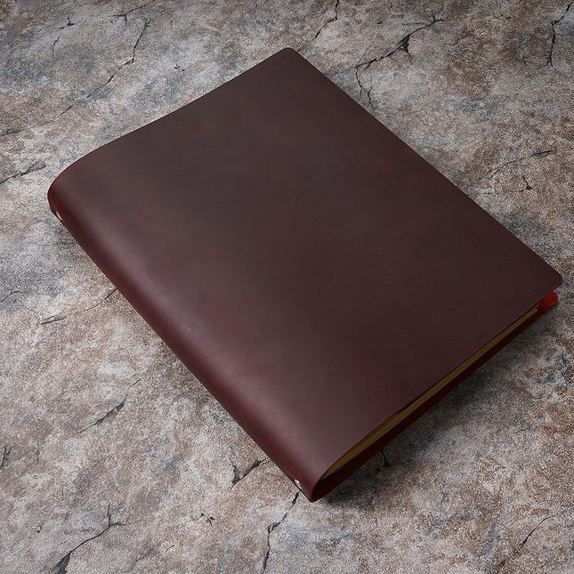 Sổ Da Bò Handmade Cao Cấp - Kích Thước A4 - SO011 MyChapter Notebook
