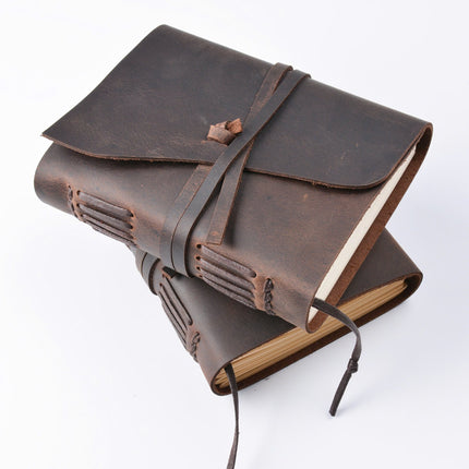 Sổ Da Bò Handmade Cao Cấp Dây Khóa - SO005 MyChapter Notebook
